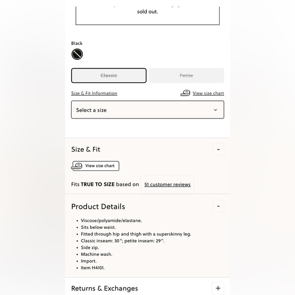 J. Crew Factory Gigi Pants Side Zip Closure Ponte H4101 Black sz 0 NWOT - Picture 6 of 6